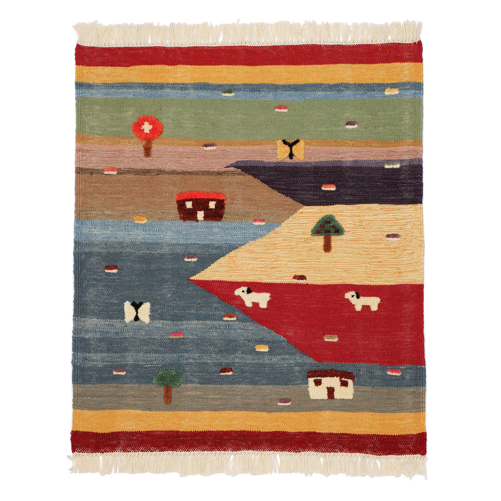 One of a Kind Turkish Wool Kilim Rugs- Color Fields