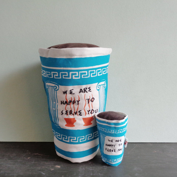NEW Handmade Greek Coffee Cup Rattle Toy