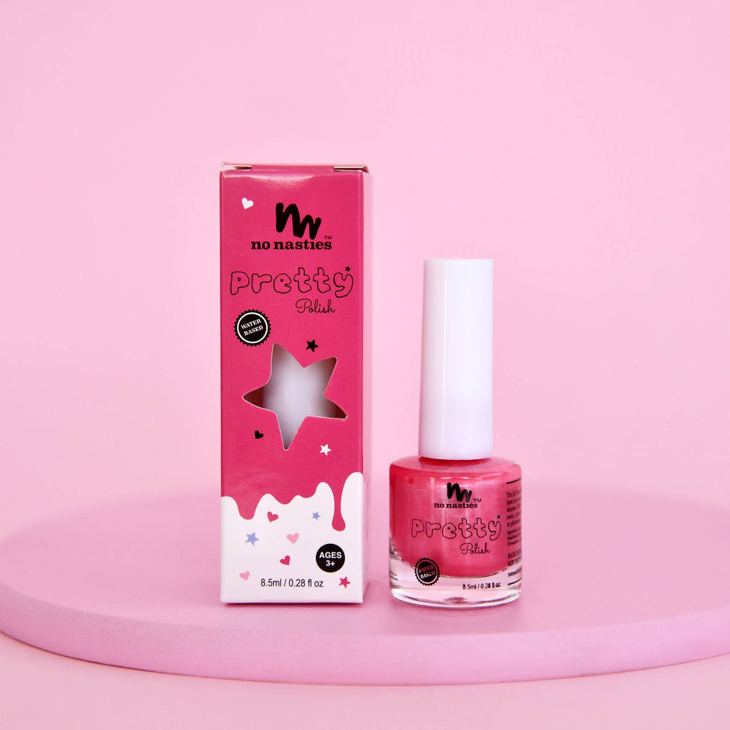 NEW Non-Toxic Peel Off Nail Polish- Bright Pink