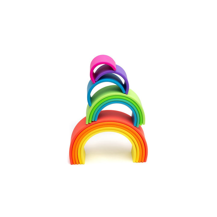 Large Neon Rainbow Silicone Classic Toy