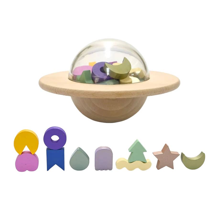 UFO Wooden Balance Game