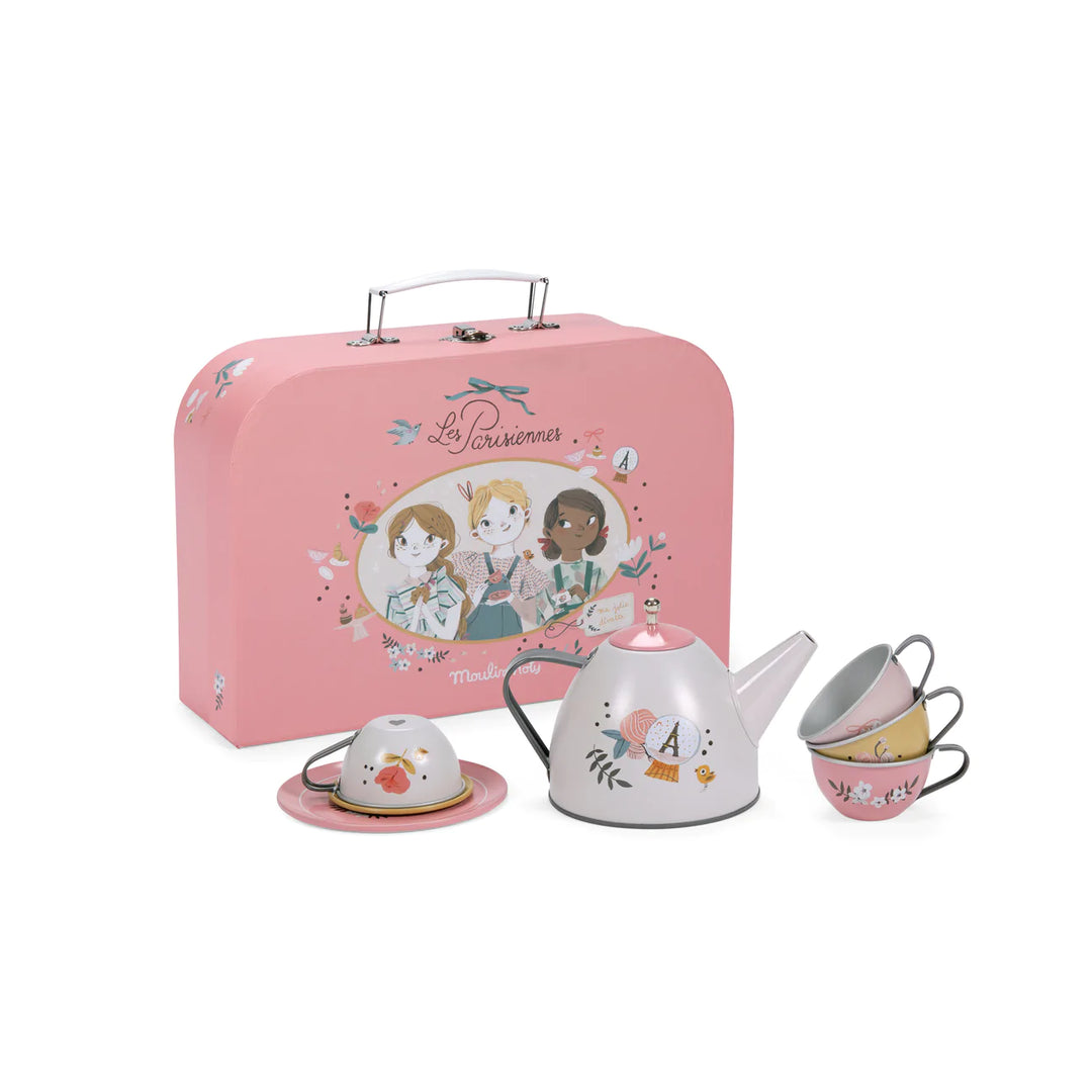 Les Parisiennes Suitcase Tea Set