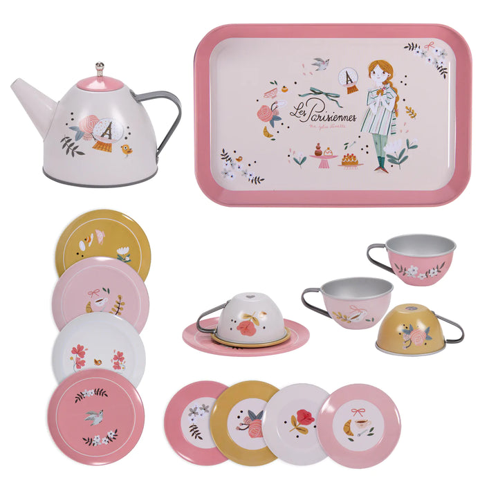 Les Parisiennes Suitcase Tea Set