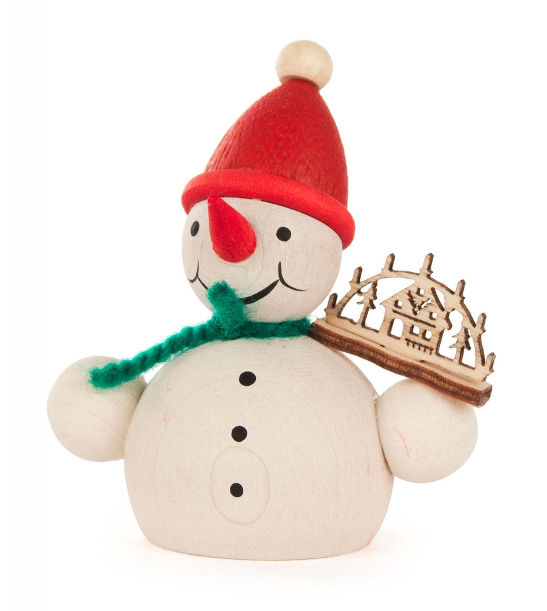 Heirloom Traditional Figure-Snowman with Candle
