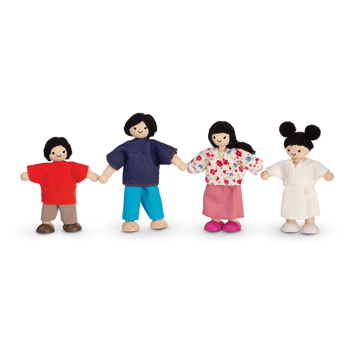 Wooden Doll Family Set- Asian