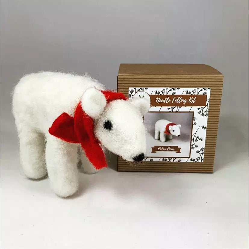 Wool Felting Kits- Polar Bear
