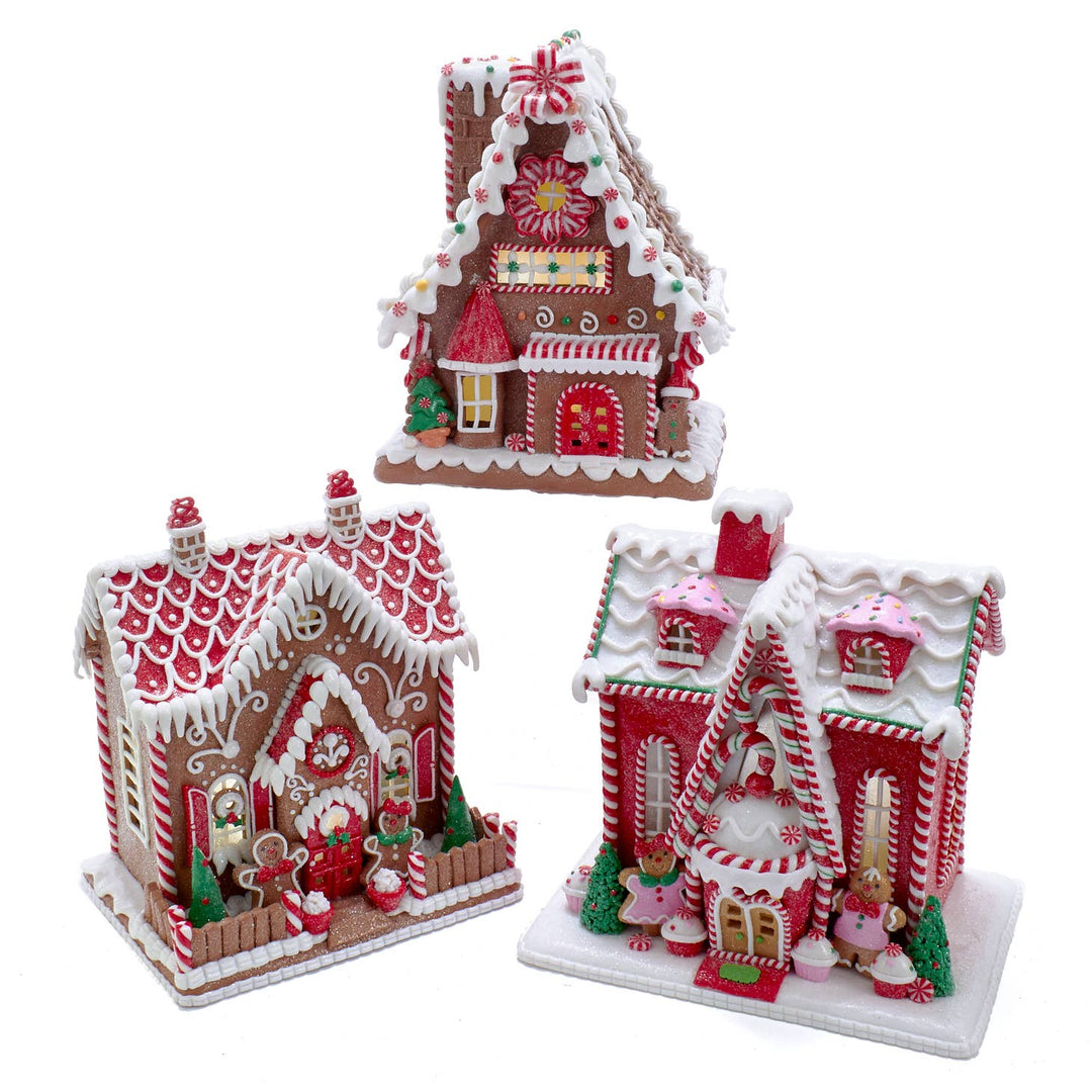 Light-Up Gingerbread Houses-Three Styles Available!