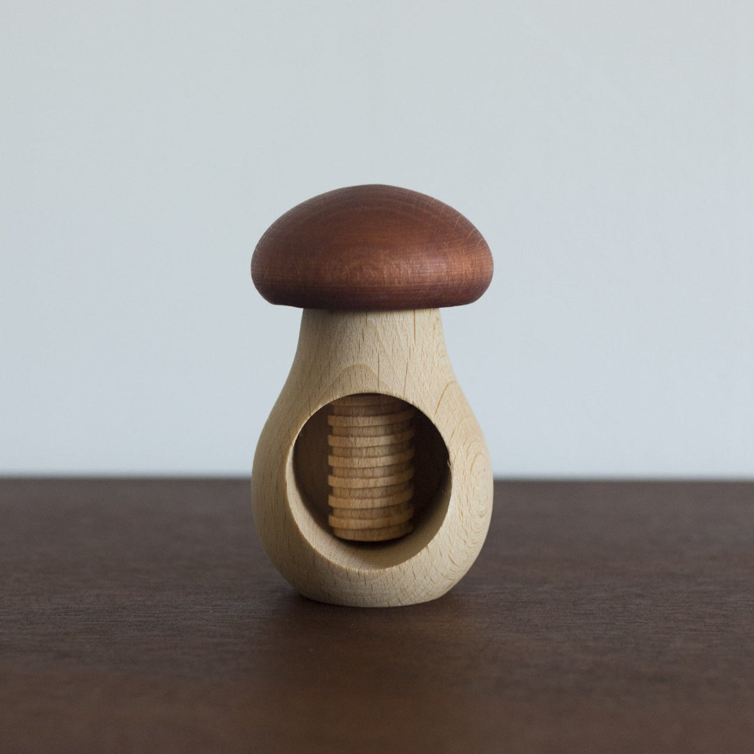 NEW Wooden Mushroom Screw Toy