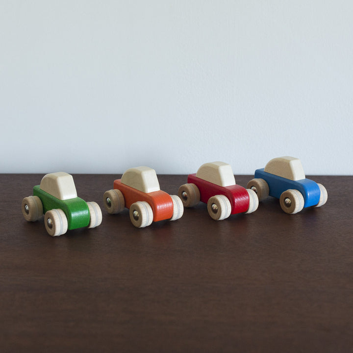 NEW Pullback Wooden Cars