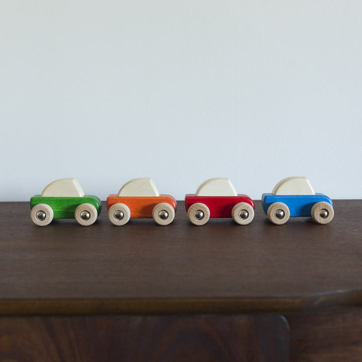 NEW Pullback Wooden Cars