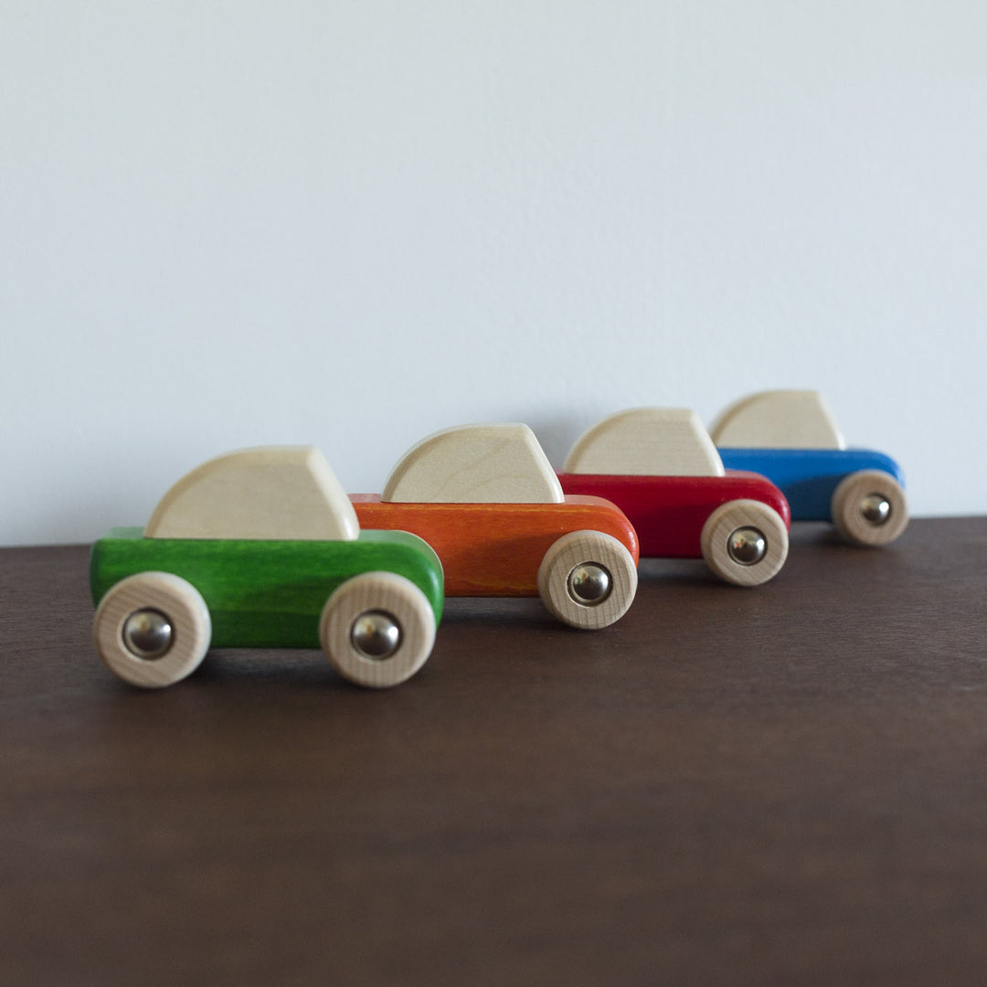 NEW Pullback Wooden Cars
