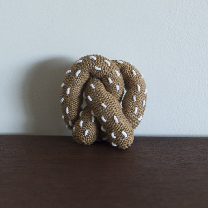 Organic Pretzel Toy Baby Rattle