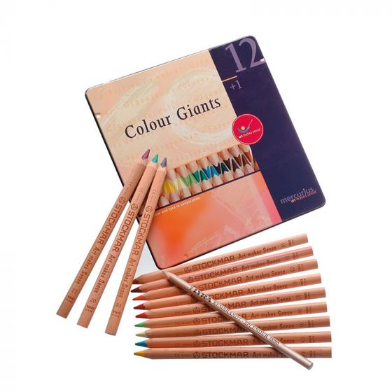 Waldorf Giant Colored Pencils- 12 Pc set with Splender