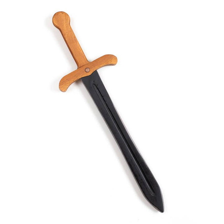 Wooden Sword - Black with Natural