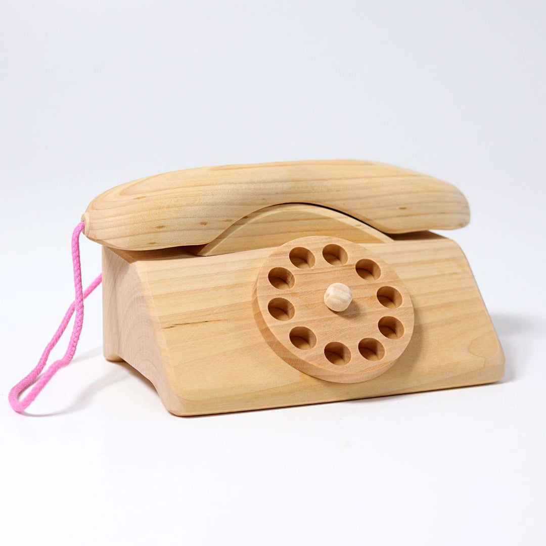 NEW Wooden Telephone Toy- No Bell