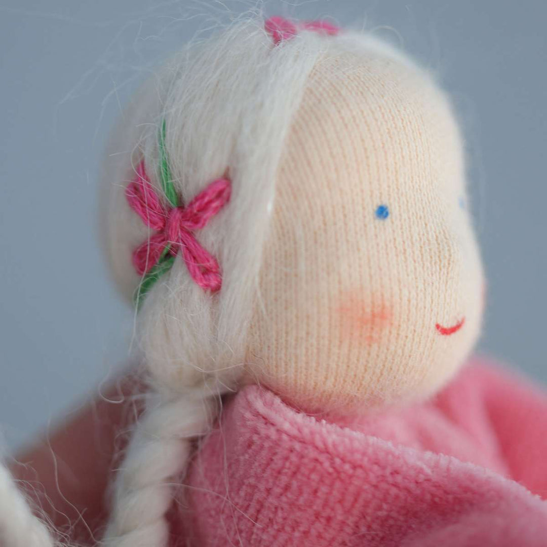 NEW Mini Lavender Rose Doll
