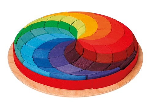 Wooden Large Spiral Circle Puzzle