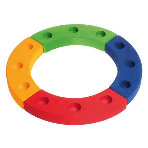 Wooden Birthday Rainbow Ring- 12 year