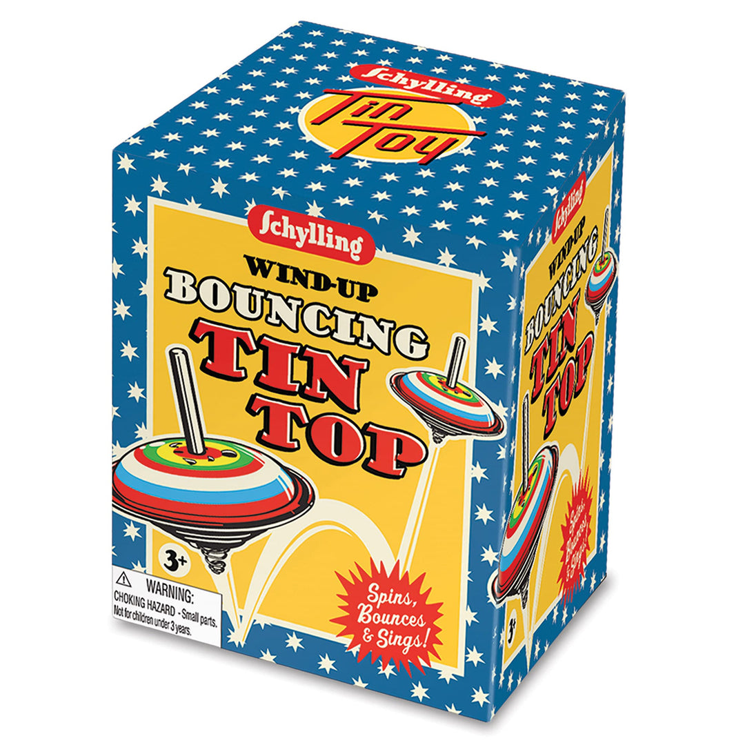 Bouncing Tin Top Toy