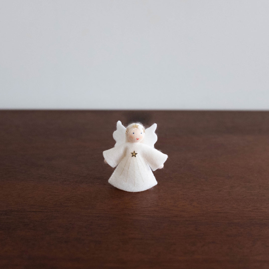 Wool Felt:  Fairy Little Angel Blonde with Star