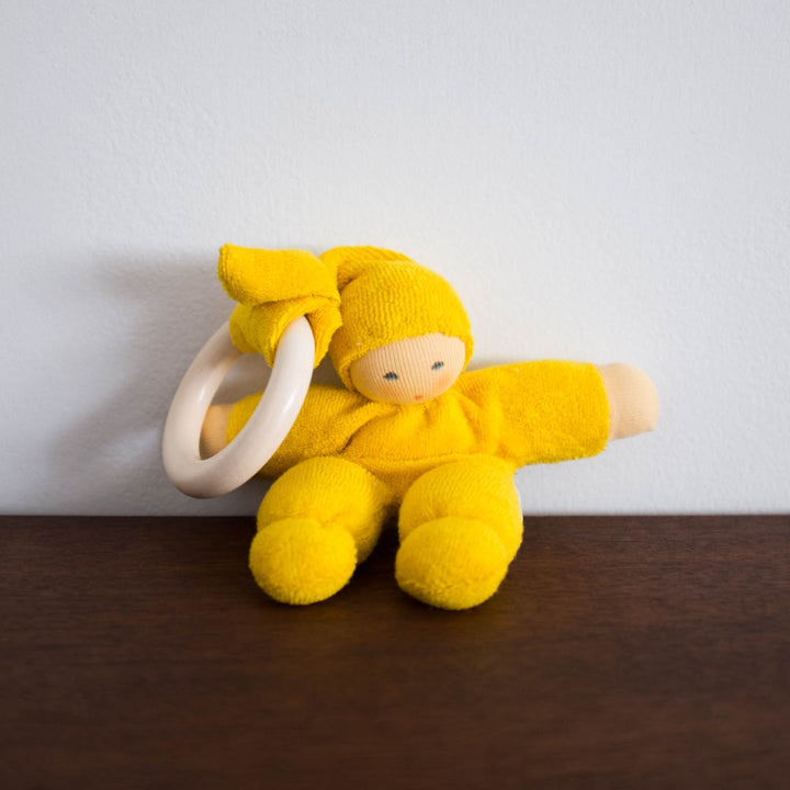 NEW Nanchen Cuddle Doll Stroller Toy- Mustard Yellow