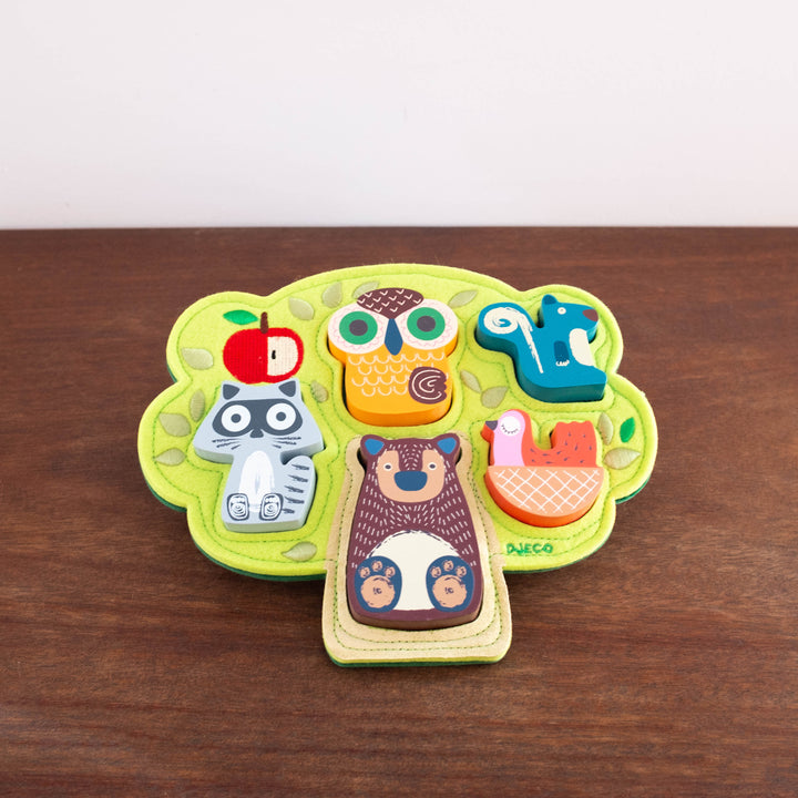 Wooden and Felt Oski Puzzle Set