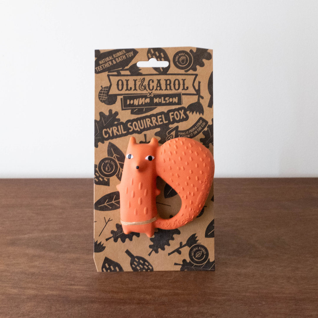 Cyril Squirrel Fox Teether Toy