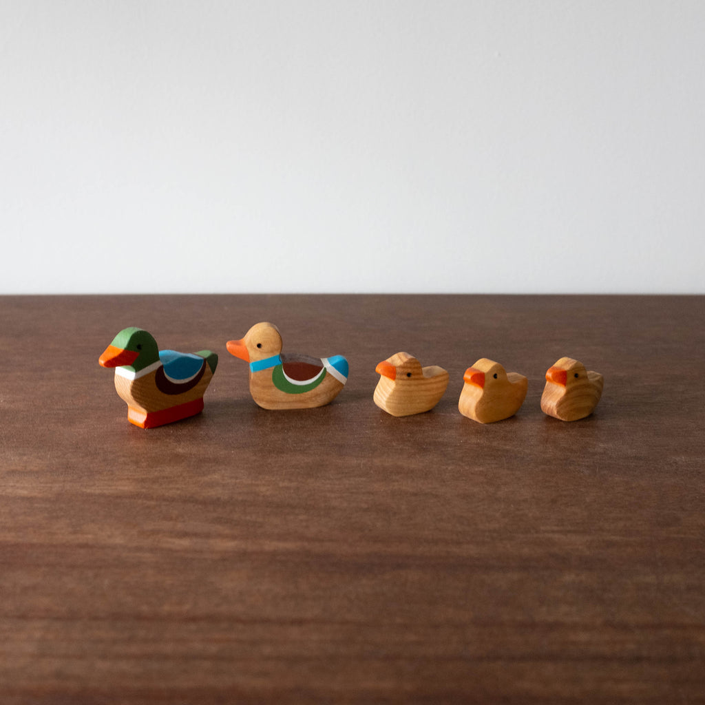 Heirloom Wooden Animal Set- Duck Family