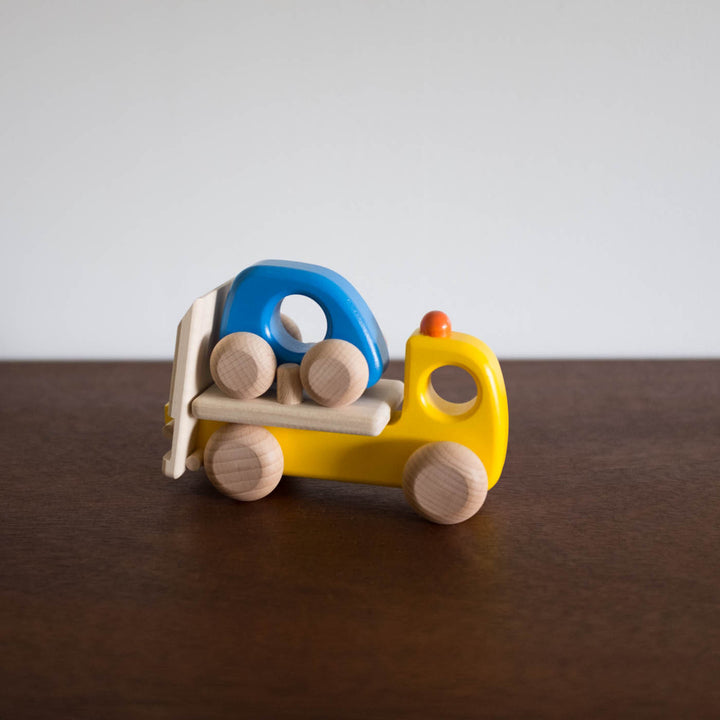 Wooden Small Breakdown Lorry Truck and Car Set