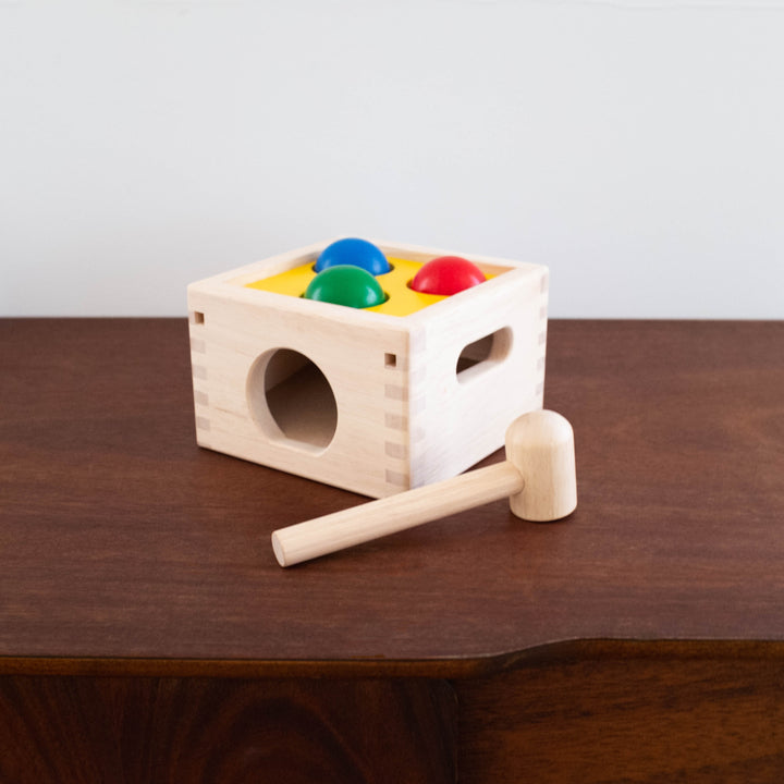 Punch and Drop Wooden Ball Toy