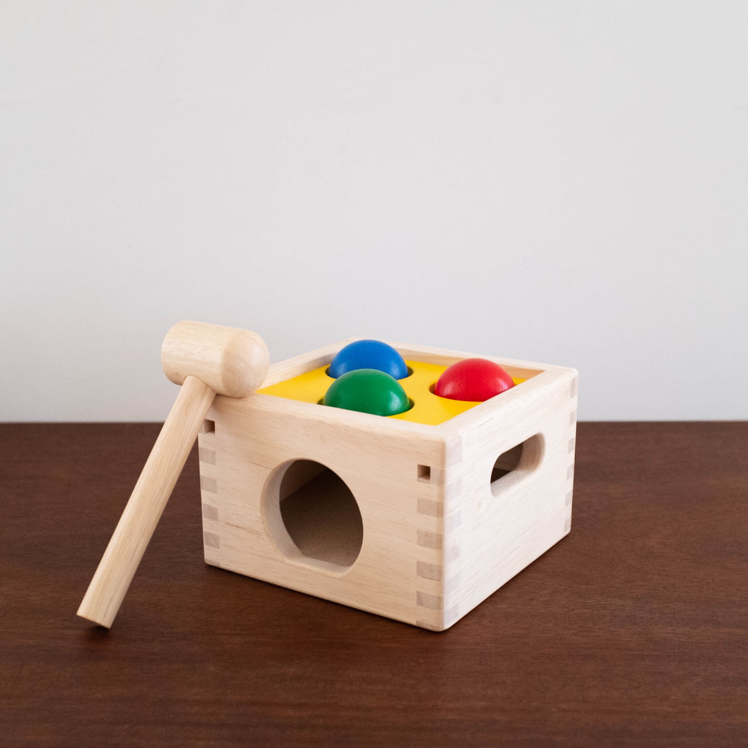 Punch and Drop Wooden Ball Toy