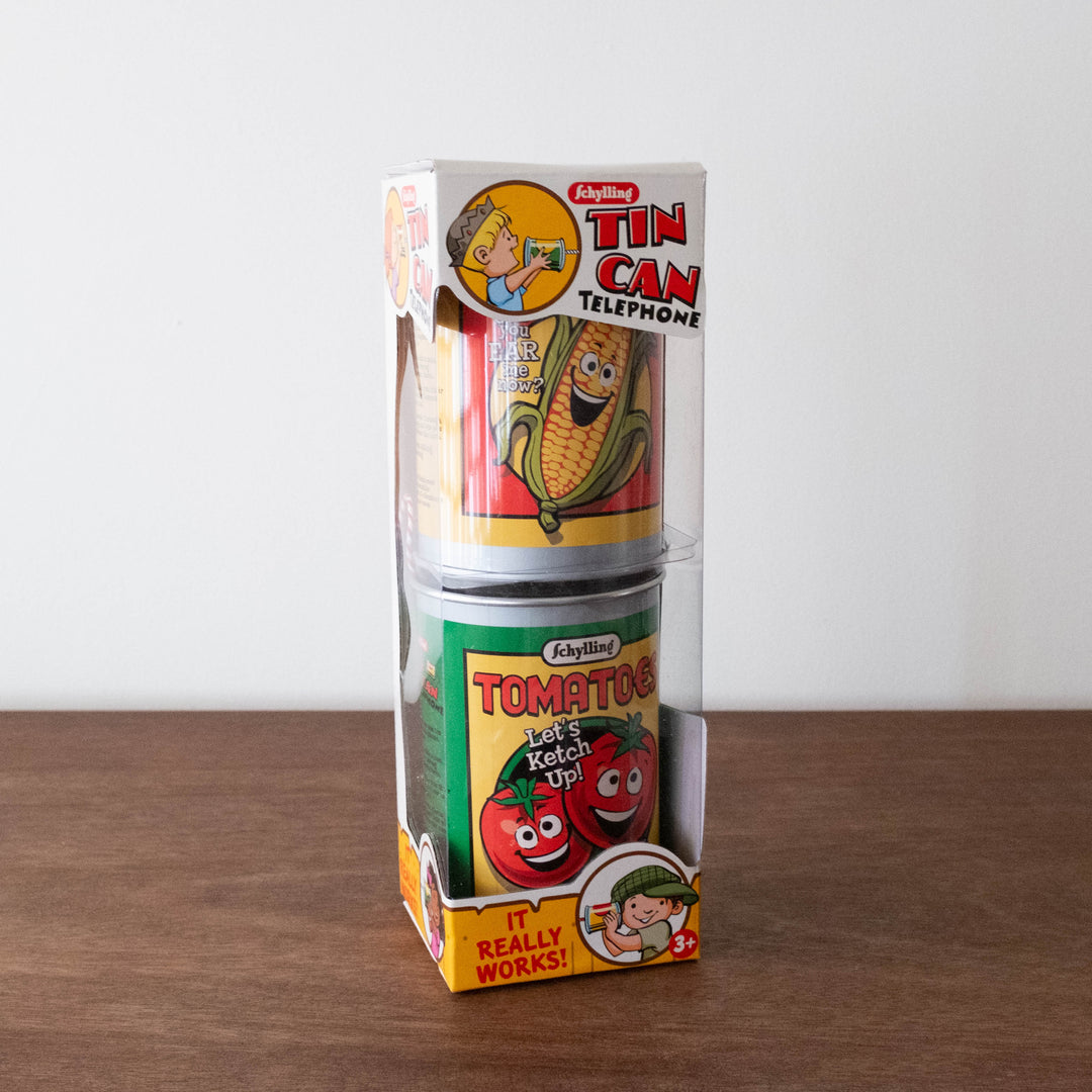 NEW Tin Can Telephone Toy