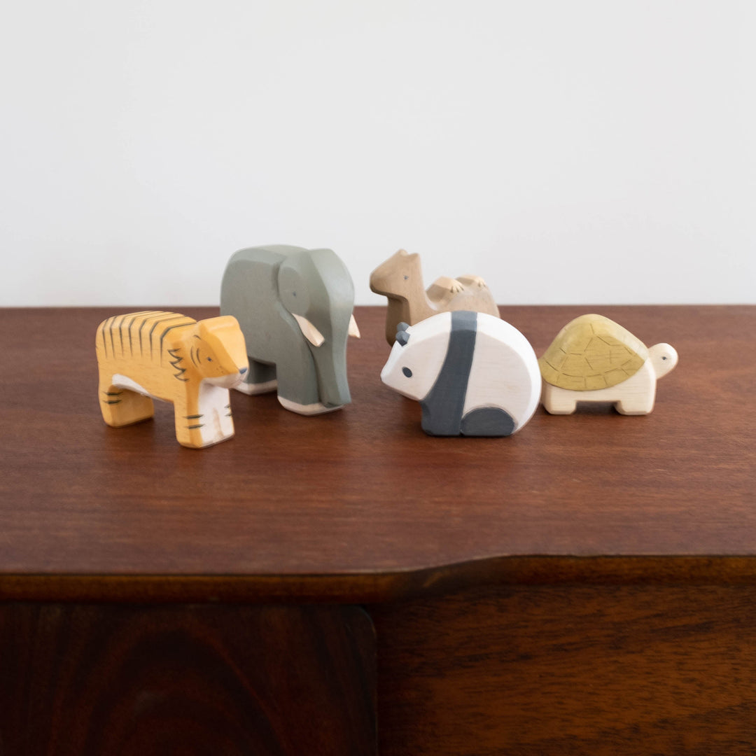 NEW Japanese Wooden Animals: Elephant