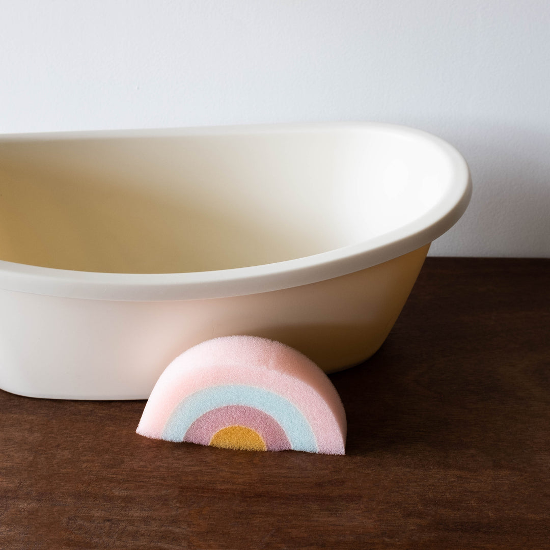 Doll Bathtub and Rainbow Sponge Set