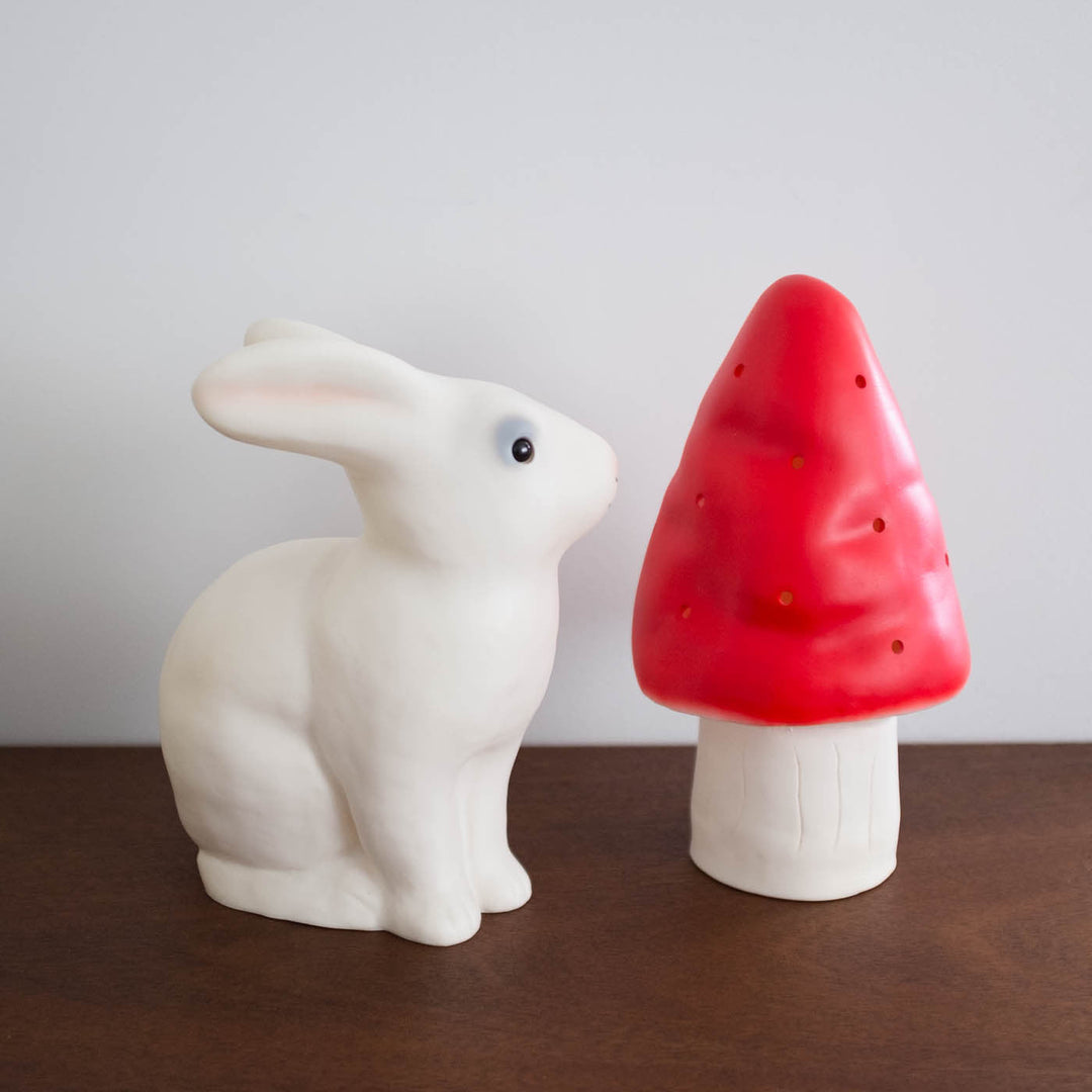 Rabbit Woodland Lamp- White