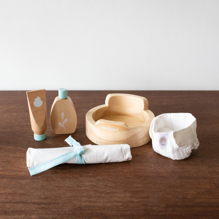 Eco Friendly Doll Wooden Care Set