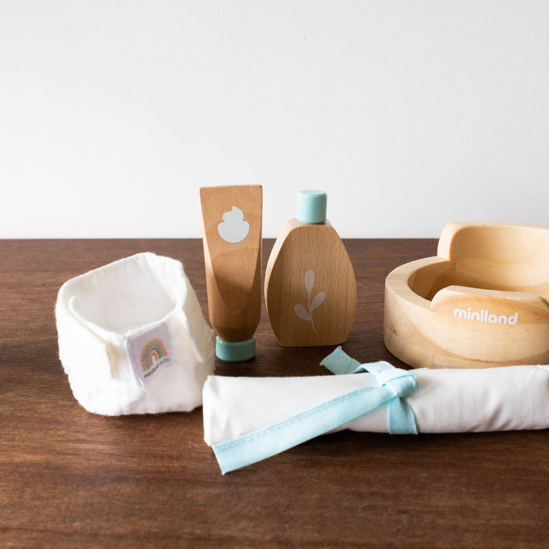 Eco Friendly Doll Wooden Care Set