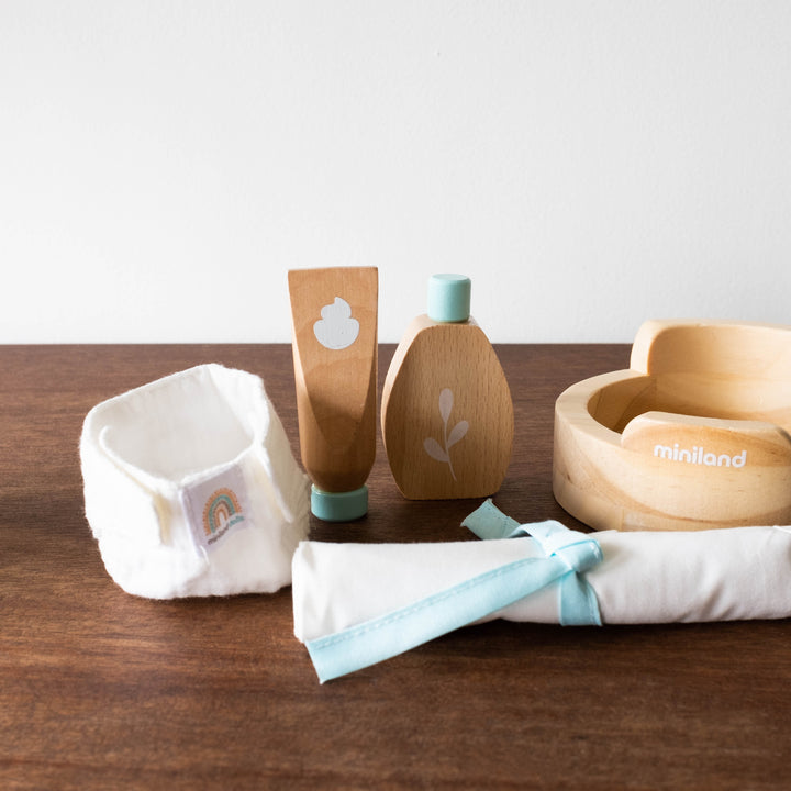 Eco Friendly Doll Wooden Care Set