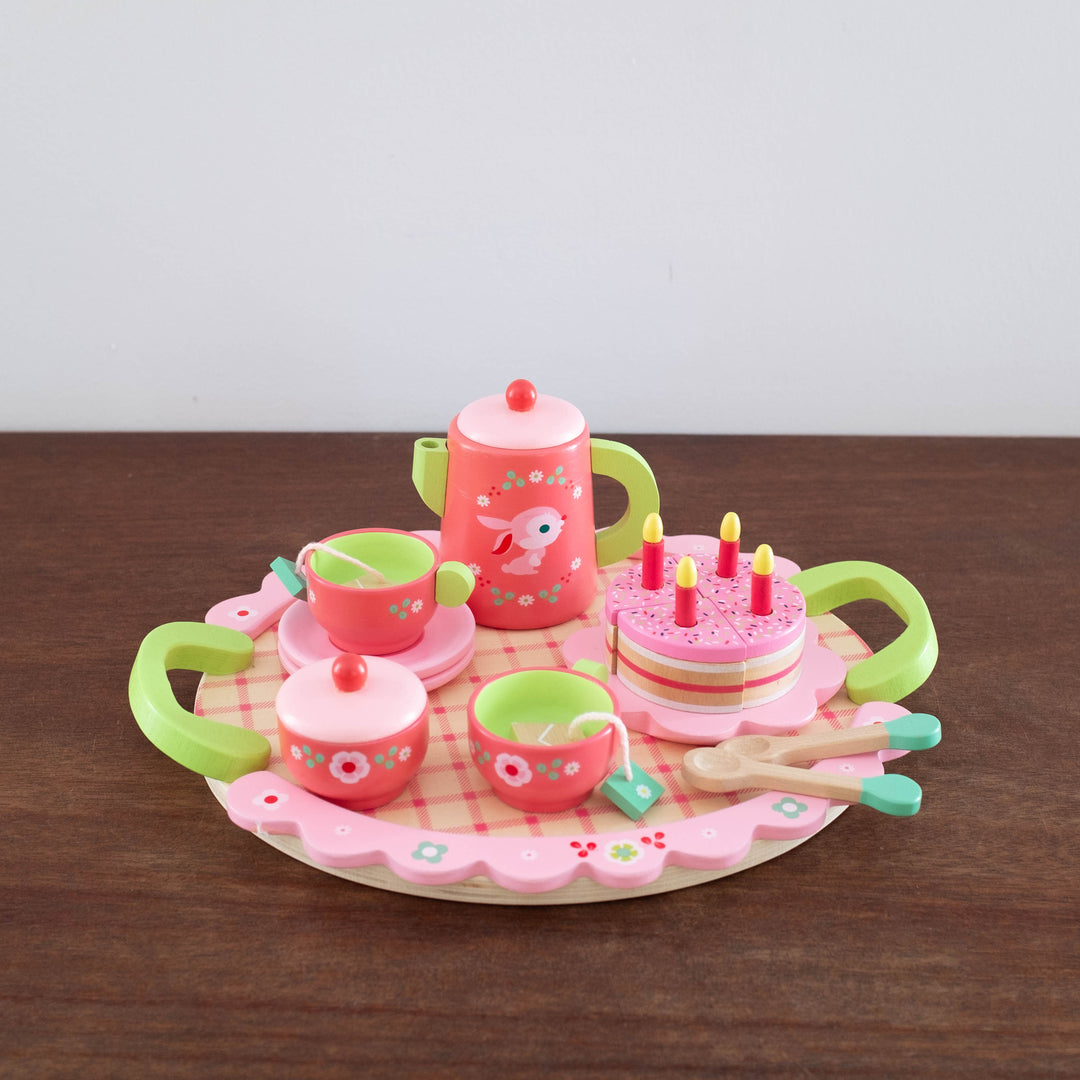 Tea Party Wooden Toy Set - Pink