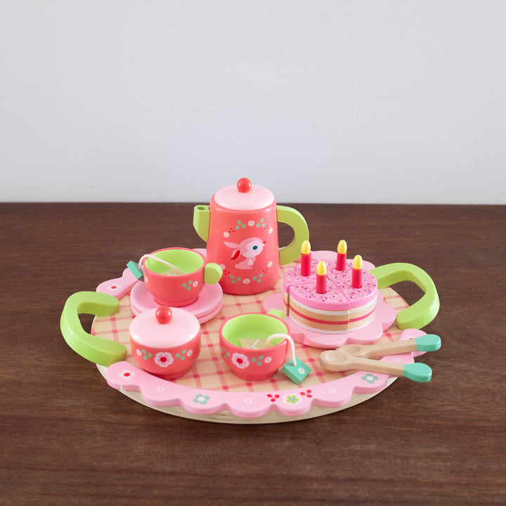 Tea Party Wooden Toy Set - Pink