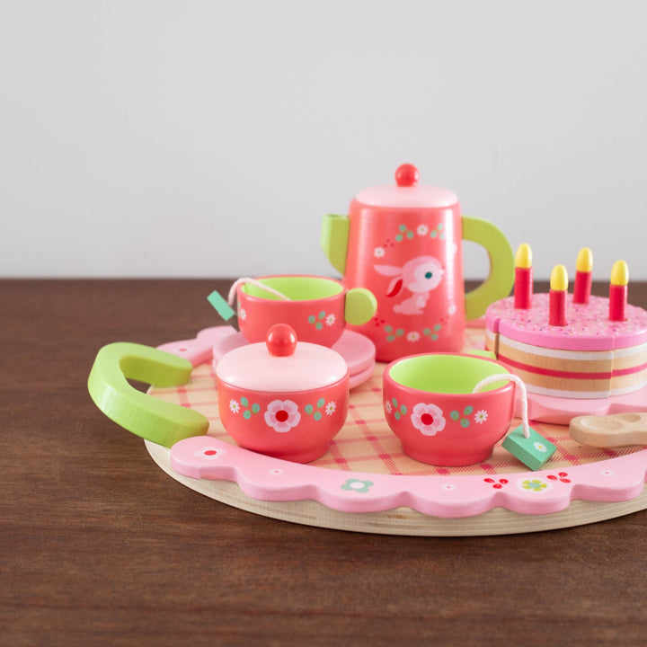 Tea Party Wooden Toy Set - Pink