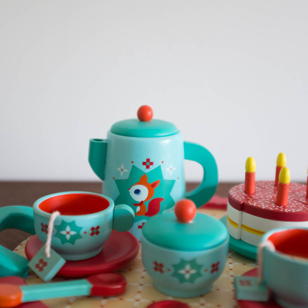 Tea Party Wooden Toy Set - Fox