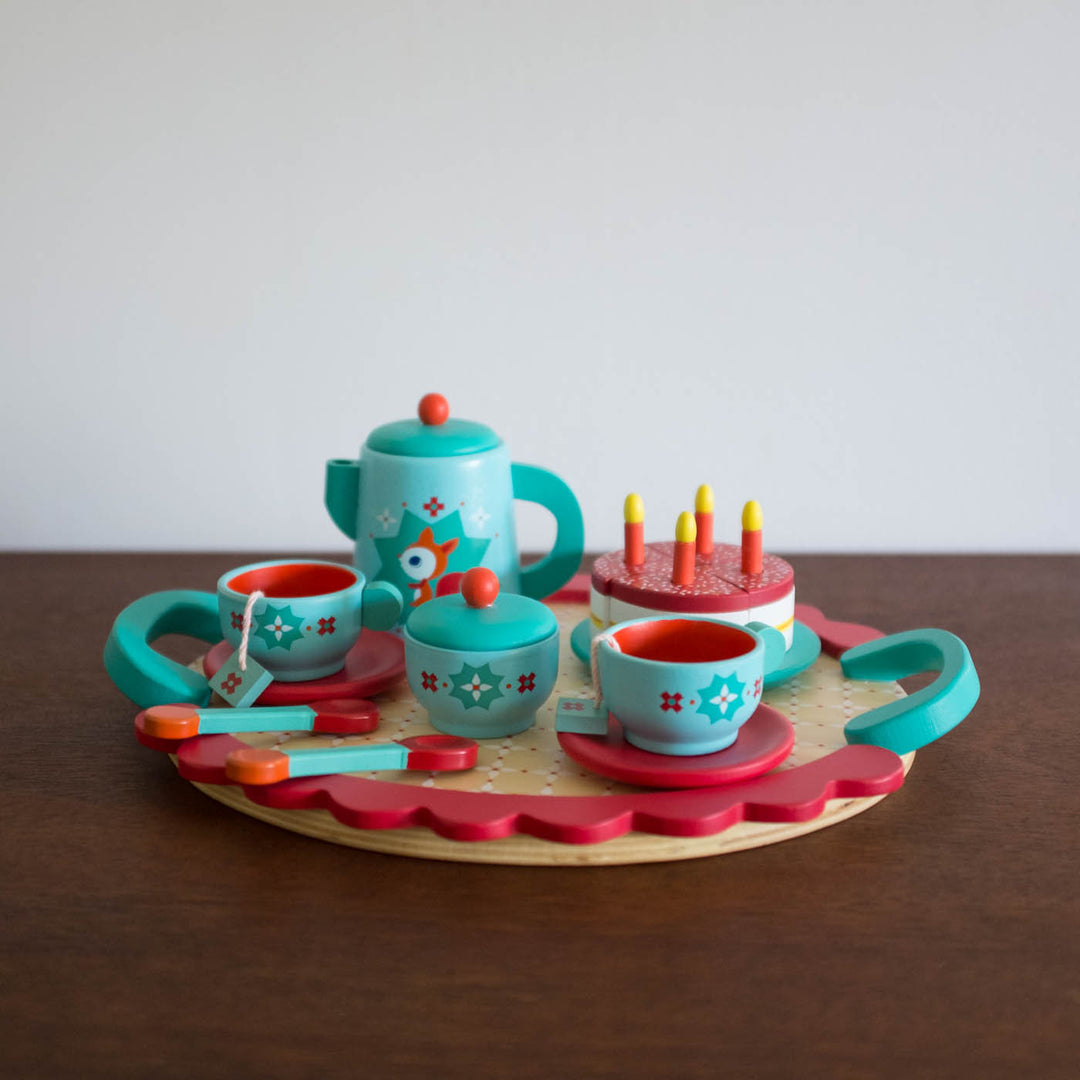 Tea Party Wooden Toy Set - Fox