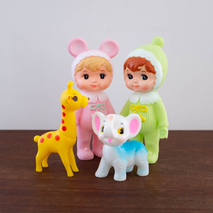 White and Blue Elephant Cutie Doll