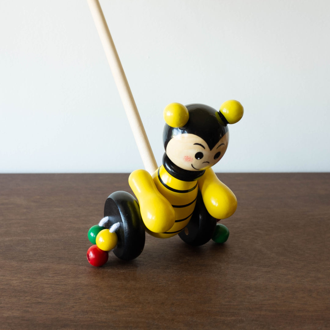 Wooden Push Animal Toy- Bee