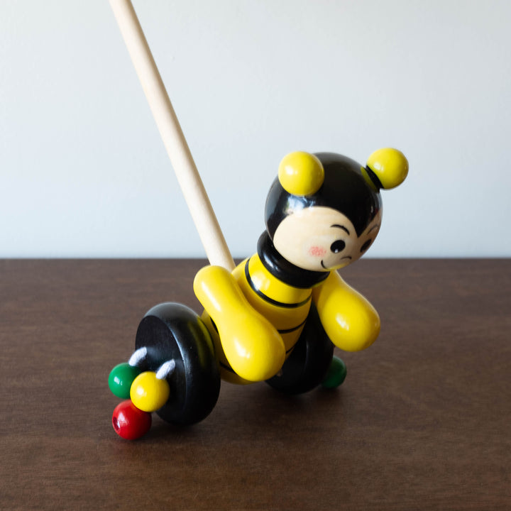 Wooden Push Animal Toy- Bee