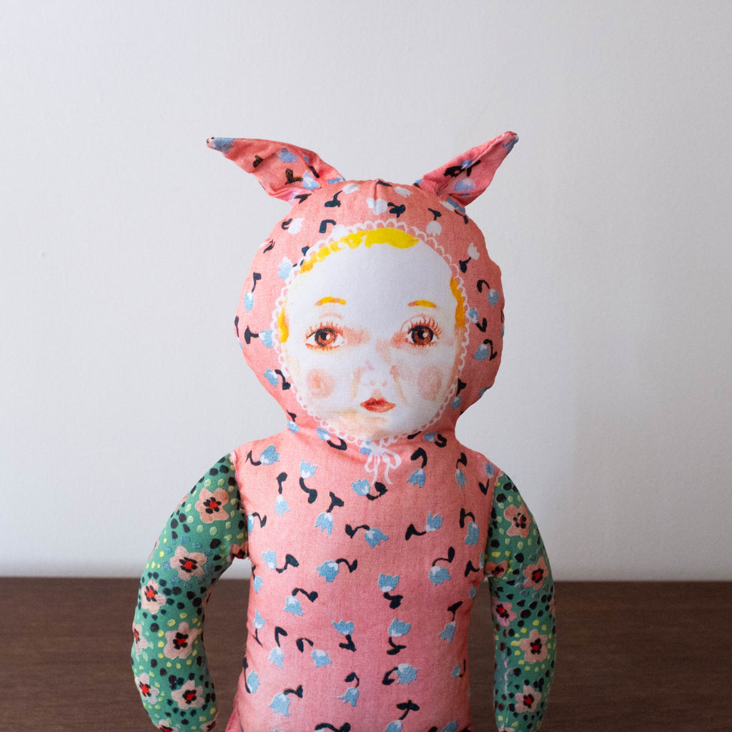NEW Nathalie Lete Character Dolls- Pink Bunny