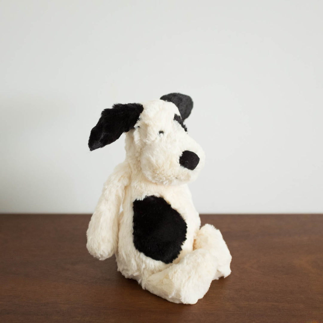 NEW Bashful Black and Cream Puppy Doll- Medium