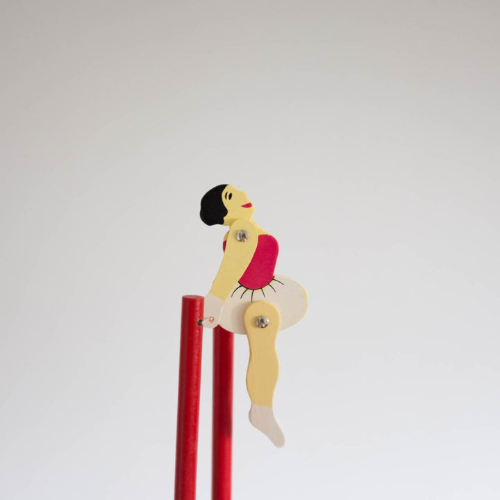 Trapeze Ballerina Wooden Toy