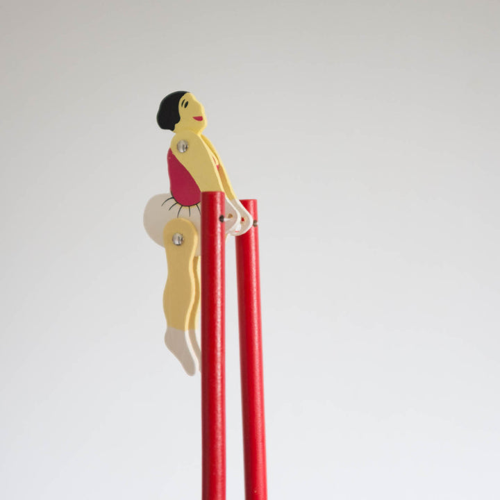 Trapeze Ballerina Wooden Toy